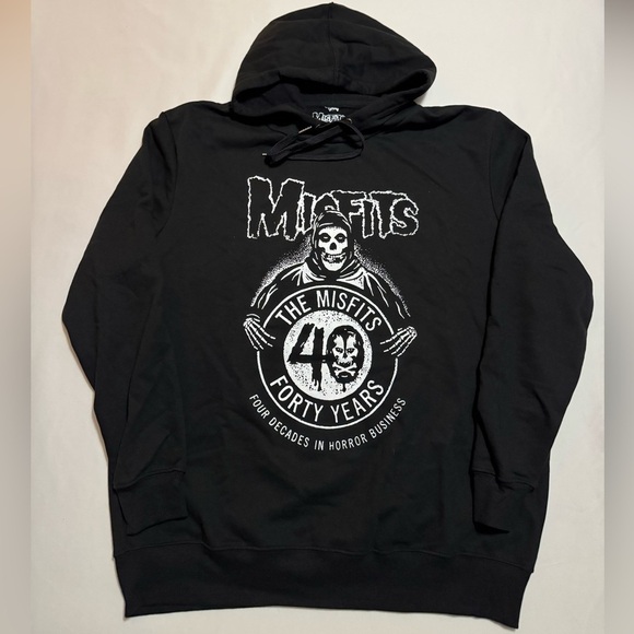 Misfits Other - Unisex Misfits 40 Years Black Fleece Lined Graphic Hoodie